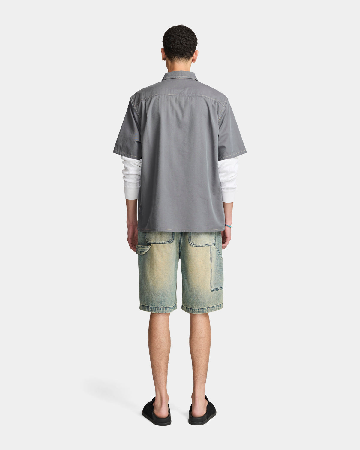 Larriet Cliff Short Sleeve Shirt Charcoal