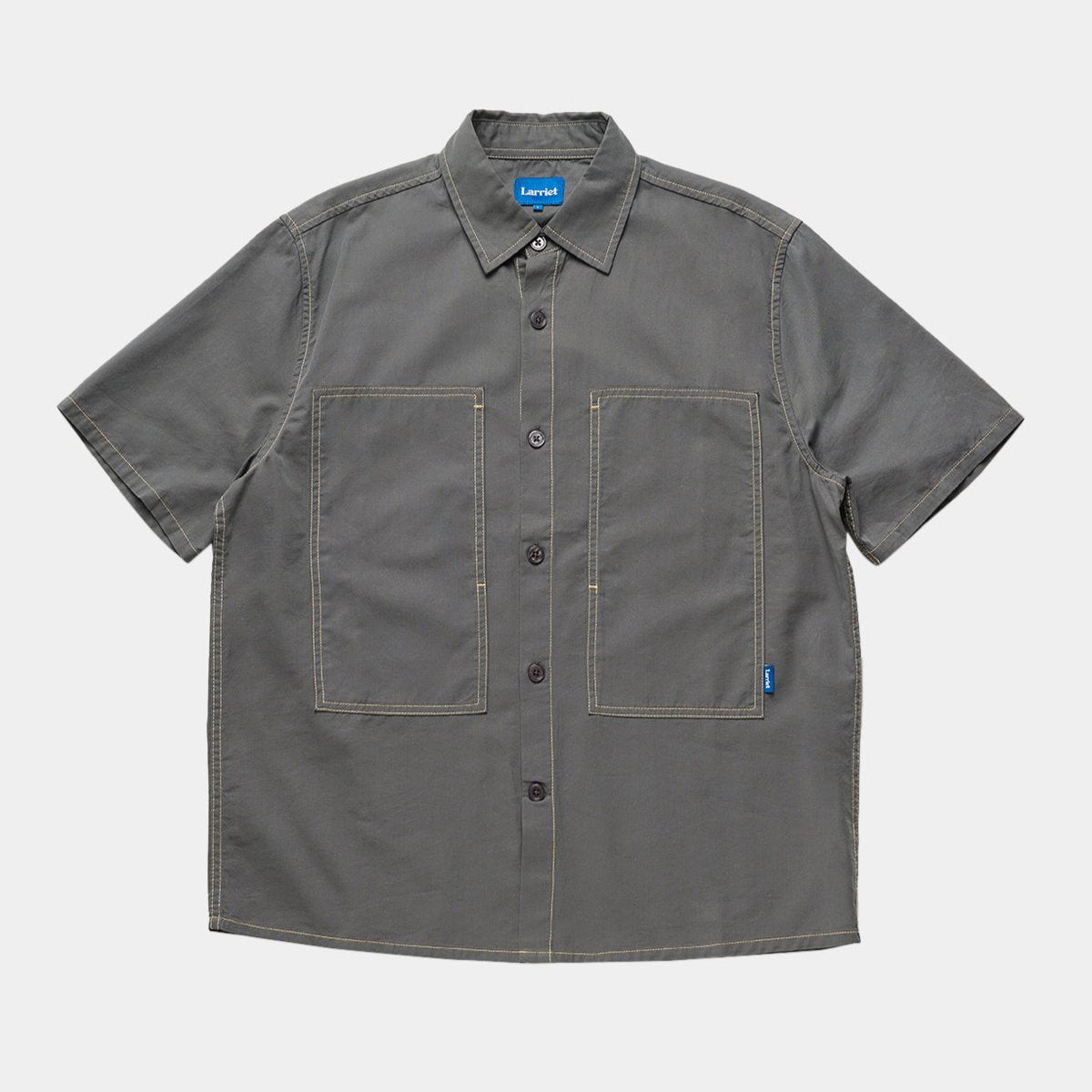 Larriet Cliff Short Sleeve Shirt Charcoal