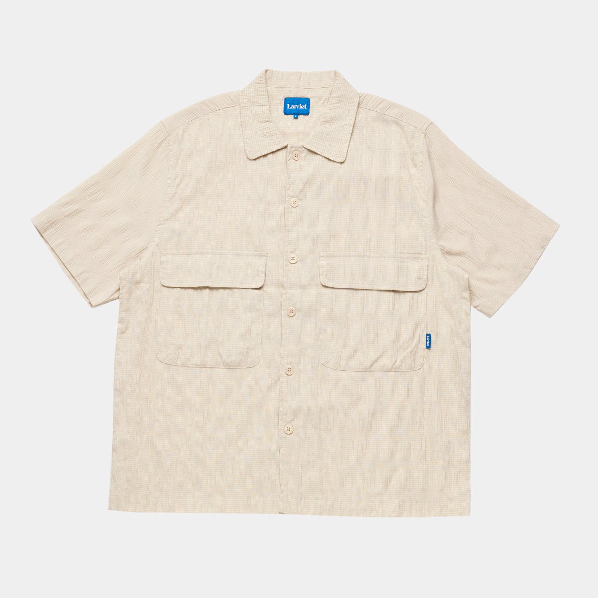 Larriet Kendalls Short Sleeve Shirt Tan Plaid