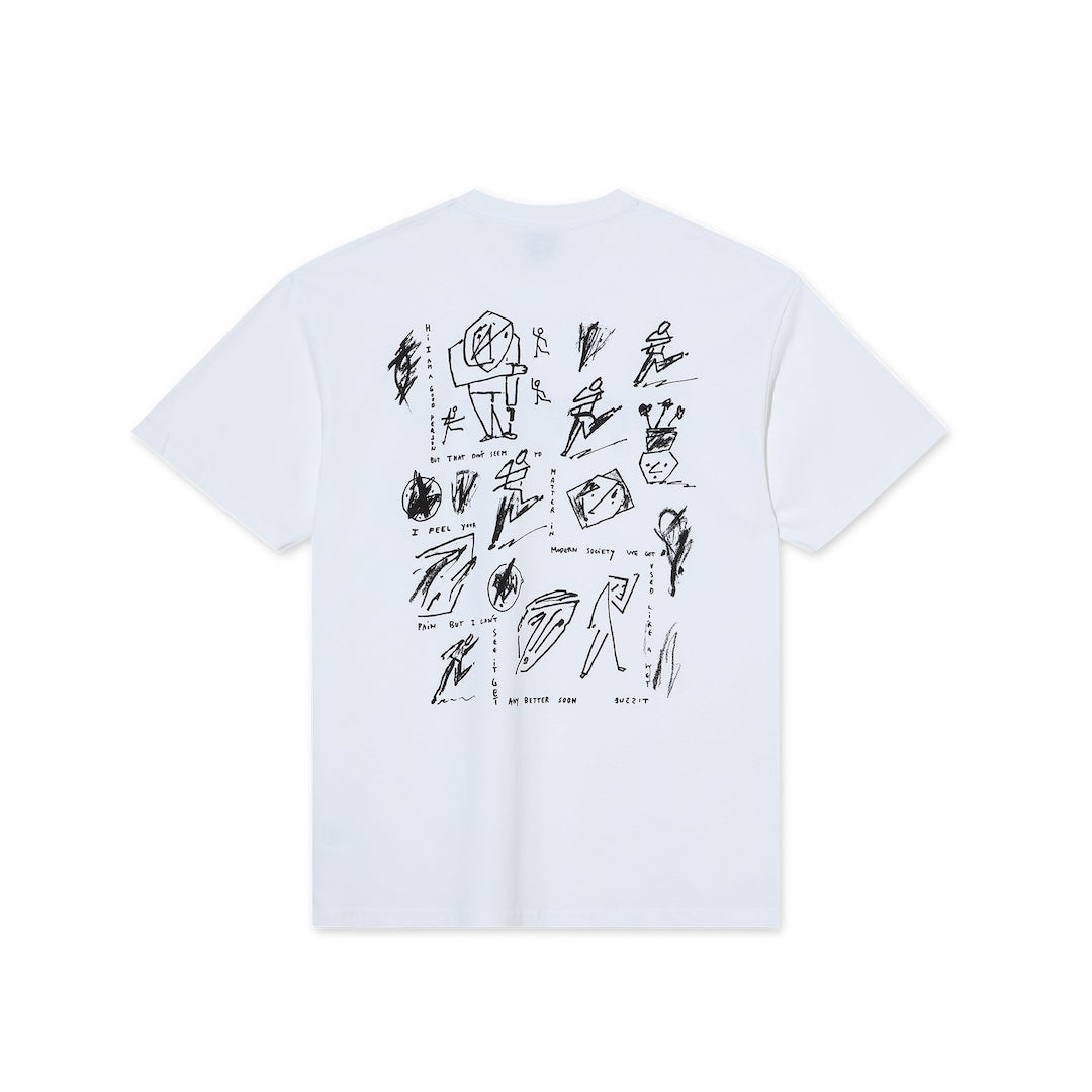 Polar Skate Co. Sad At Times Tee White