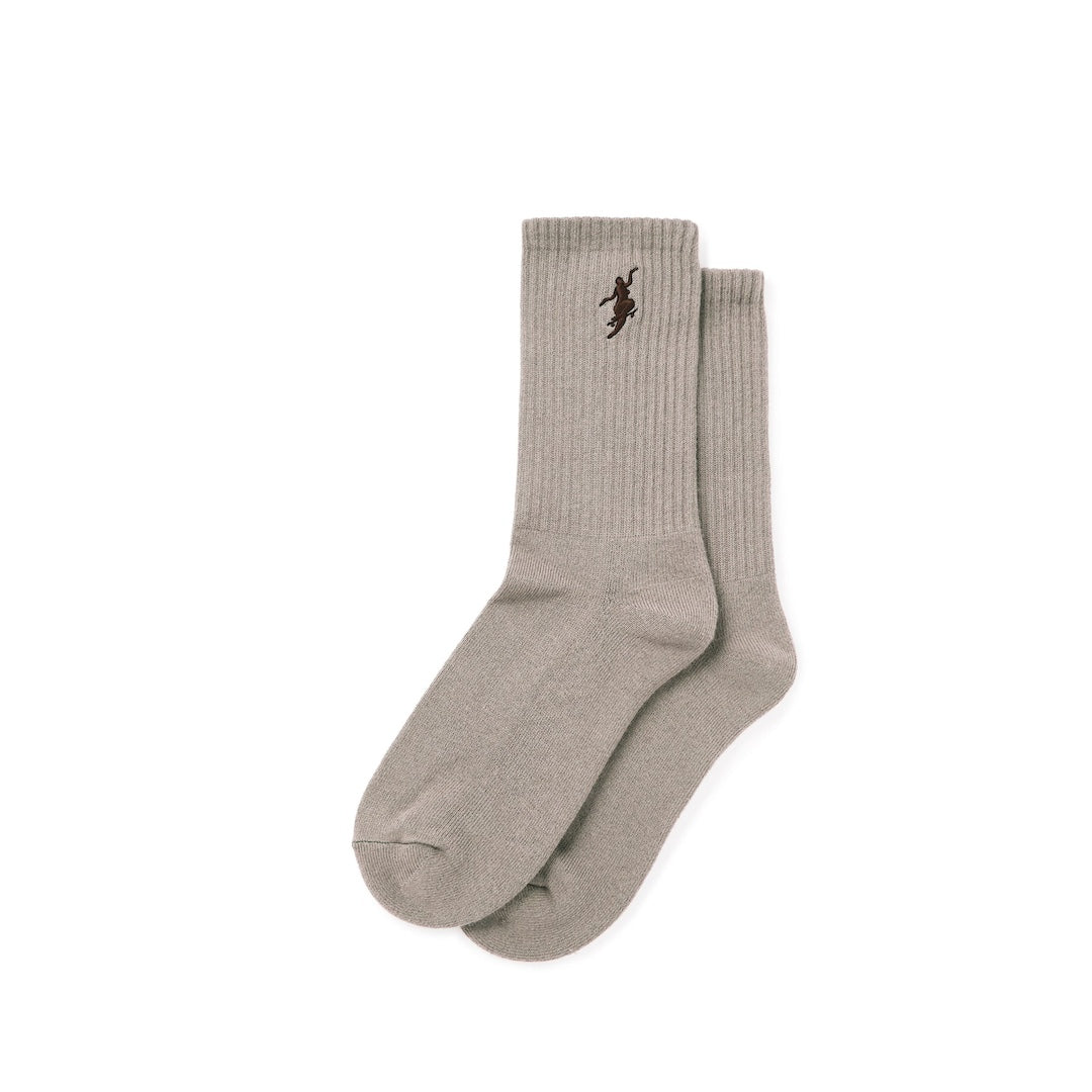 Polar Skate Co. Rib Socks No Comply Sand + Brown