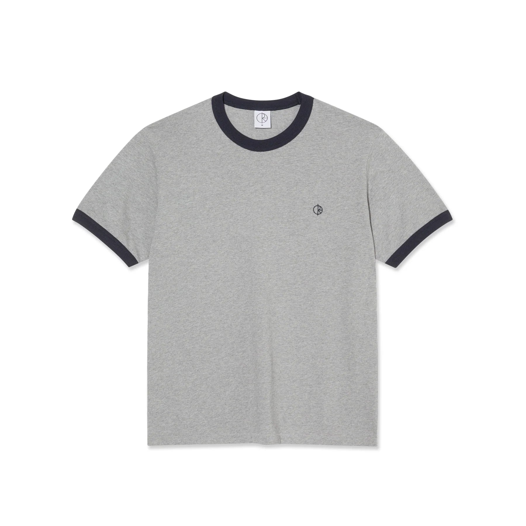 Polar Skate Co. Ringer Tee Heather Grey + Navy