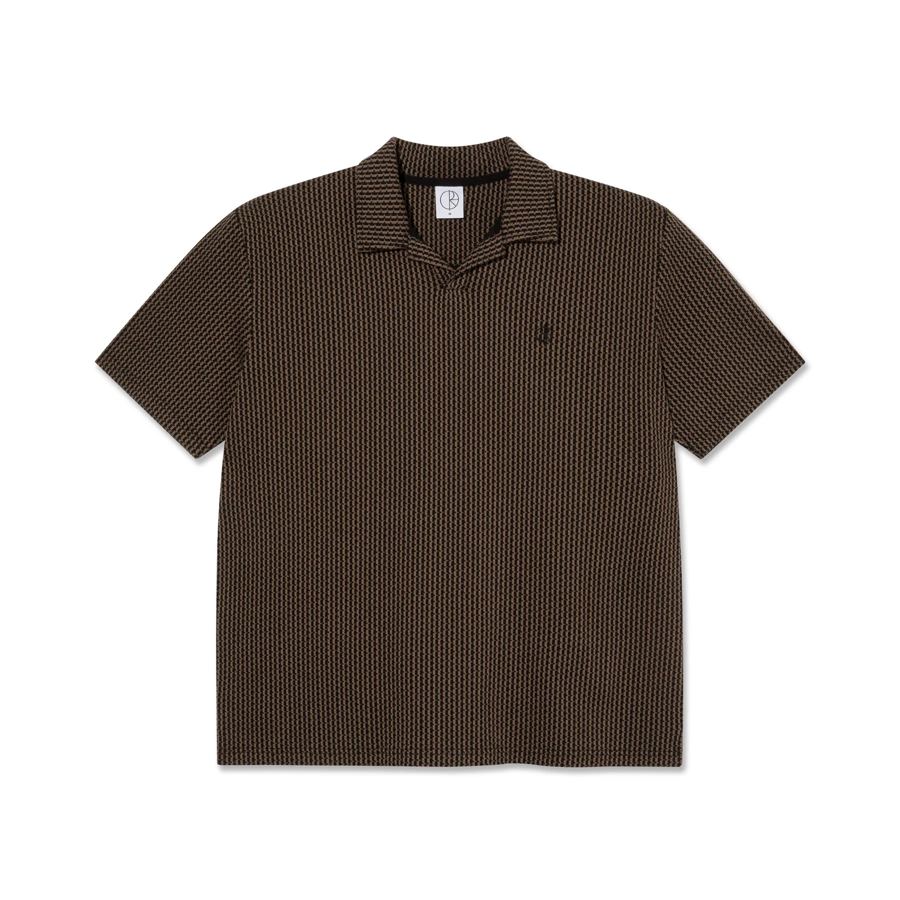 Polar Skate Co. Serge Polo Shirt Bouclé Brass + Black 