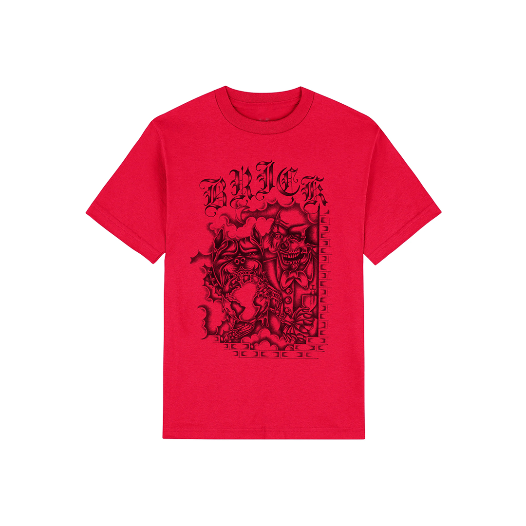 Brick + Mortar Domino Tee Red + Black