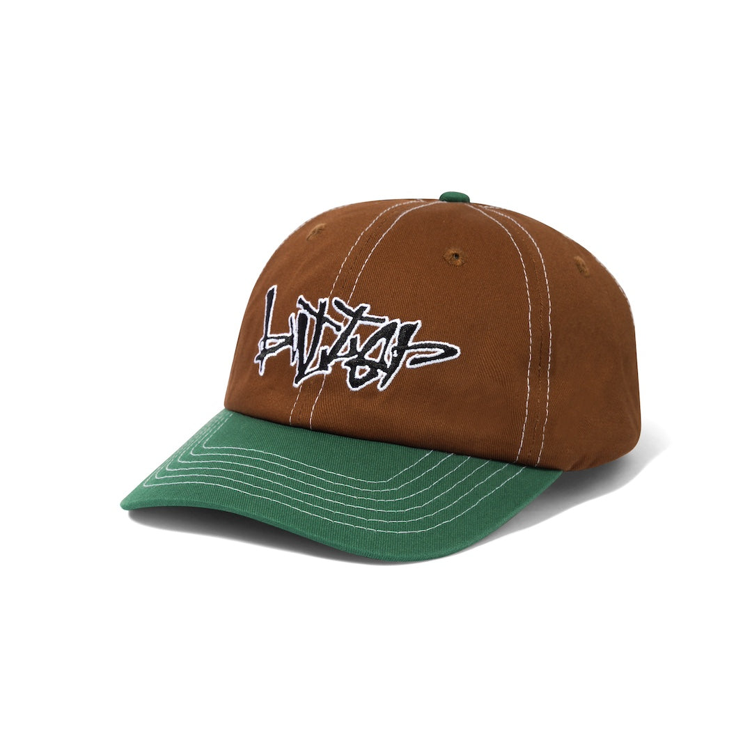 Butter Goods Scratch 6 Panel Cap Brown + Forest