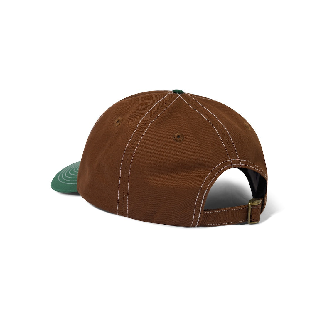 Butter Goods Scratch 6 Panel Cap Brown + Forest