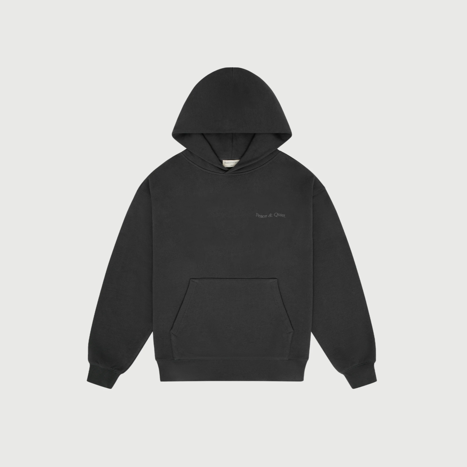 Museum of Peace & Quiet Wordmark Pigment Dyed Hoodie Black