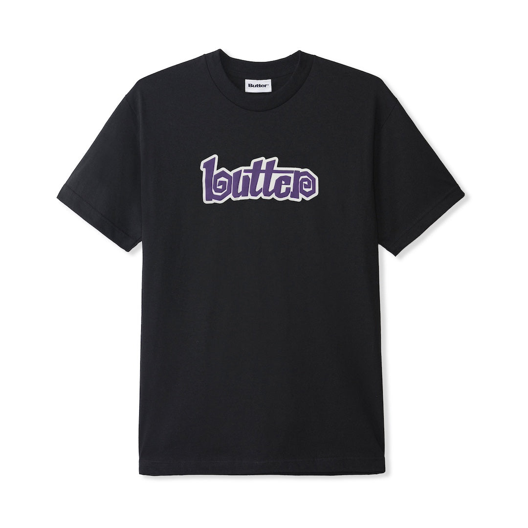 Butter Goods Swirl Tee Black + Purple