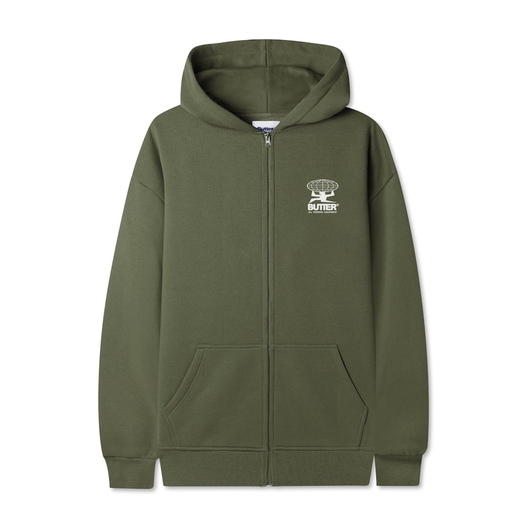 Butter Goods Terrain Zip-Thru Hood Army