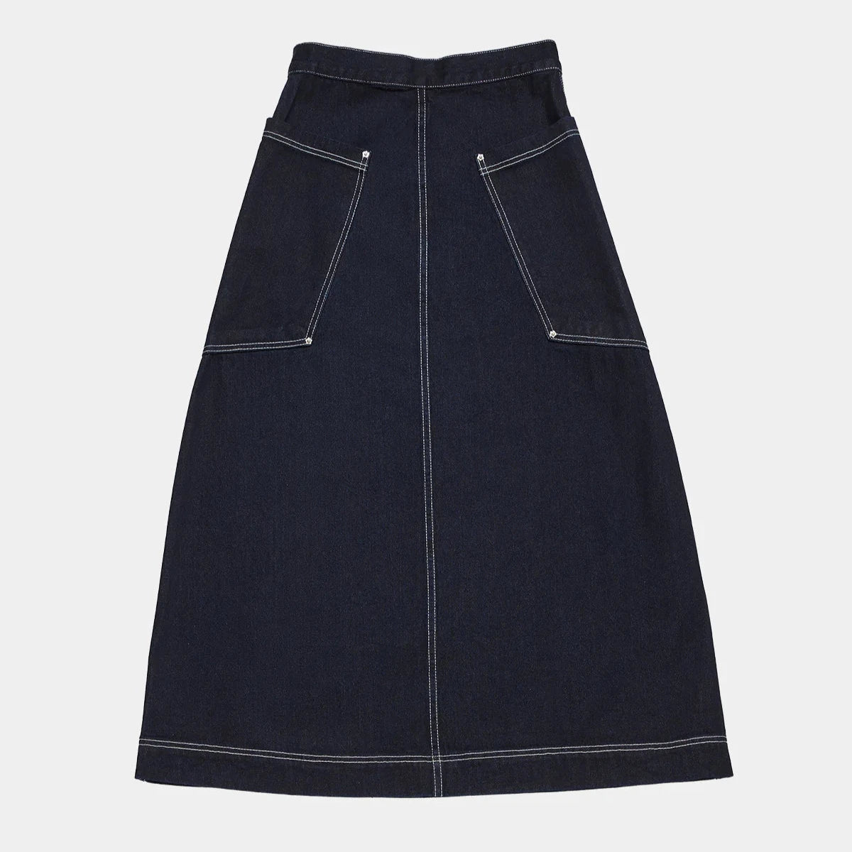 Larriet Womens Wrap Skirt Indigo