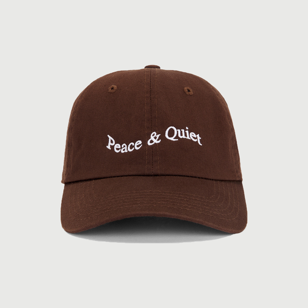 Museum Of Peace & Quiet Wordmark Dad Hat Brown