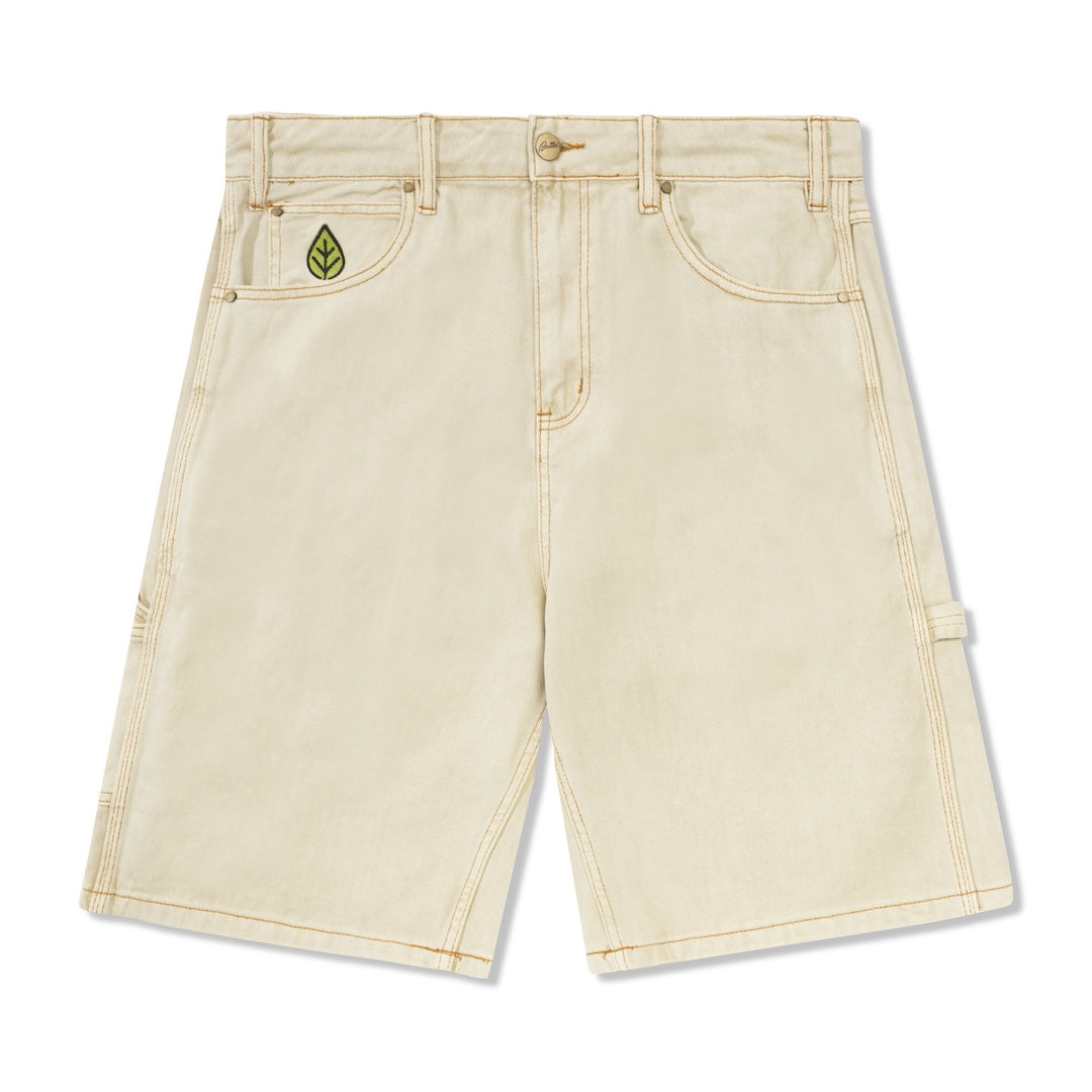 Butter Goods Weathergear Heavy Weight Denim Shorts Washed Khaki