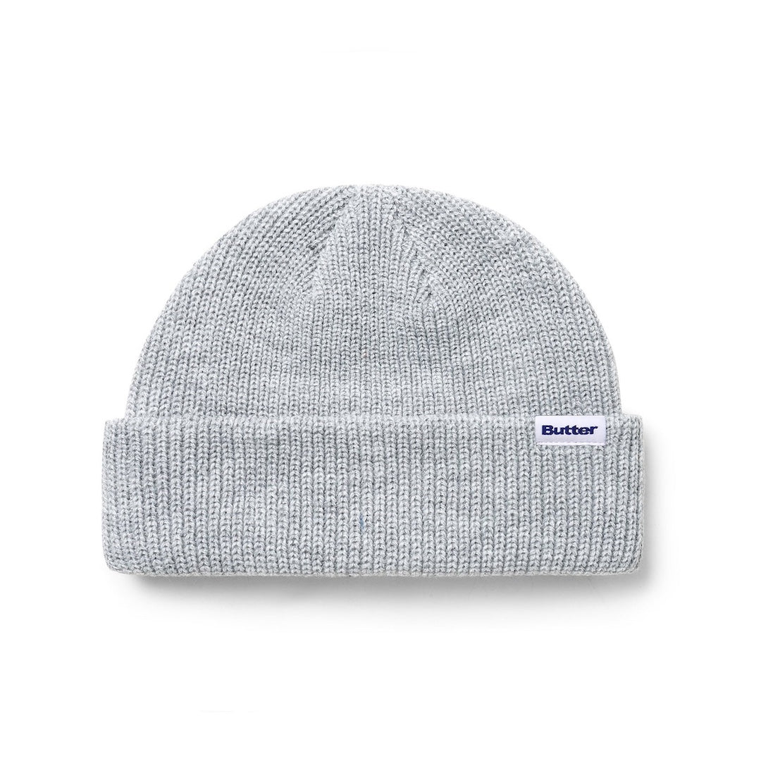 Butter Goods Wharfie Beanie Ash Grey + White