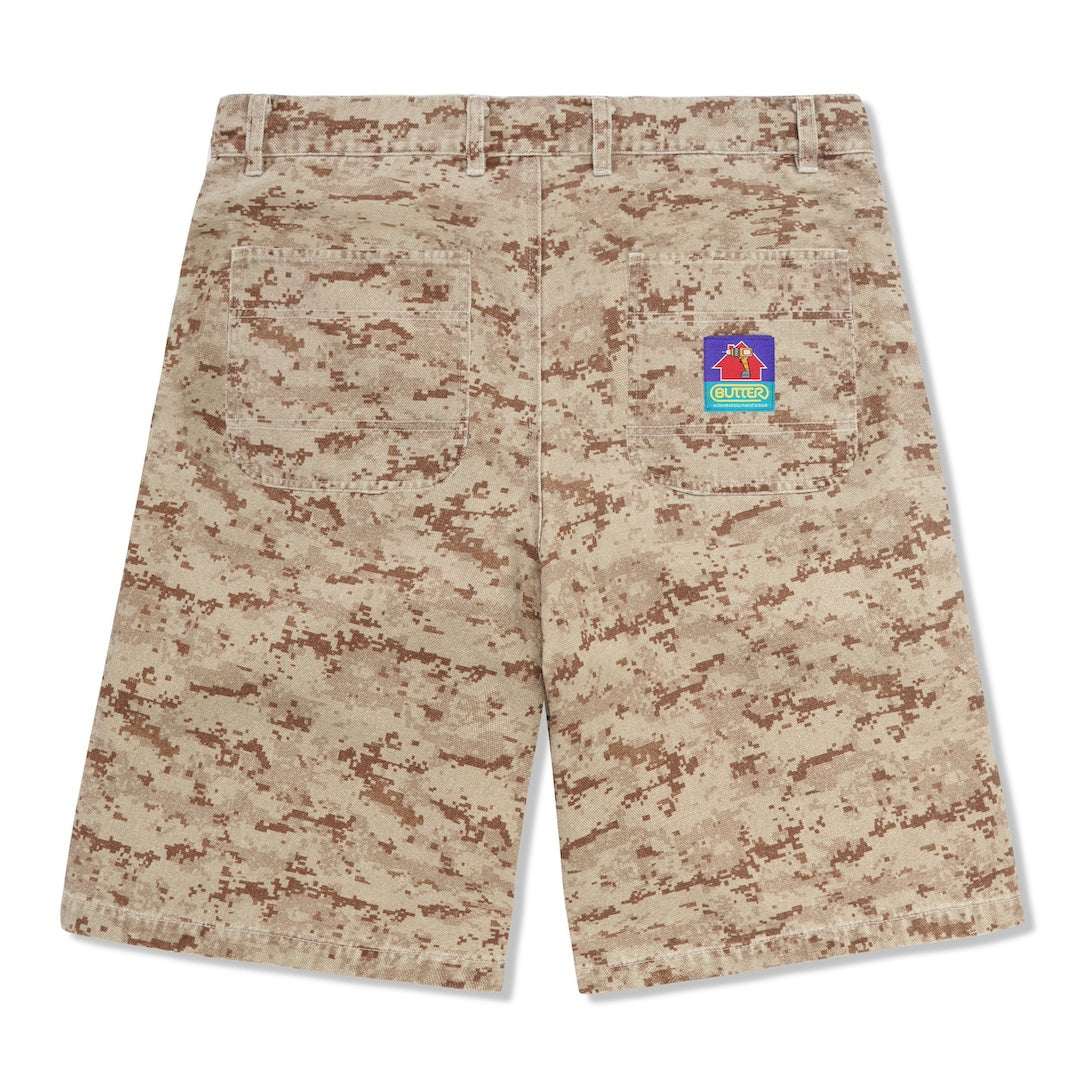 Butter Goods Work Shorts Digital Camo