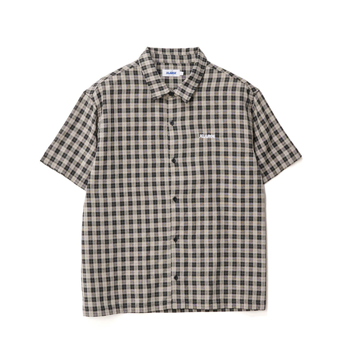 Xlarge 91 Oxford SS Shirt Tan + Black