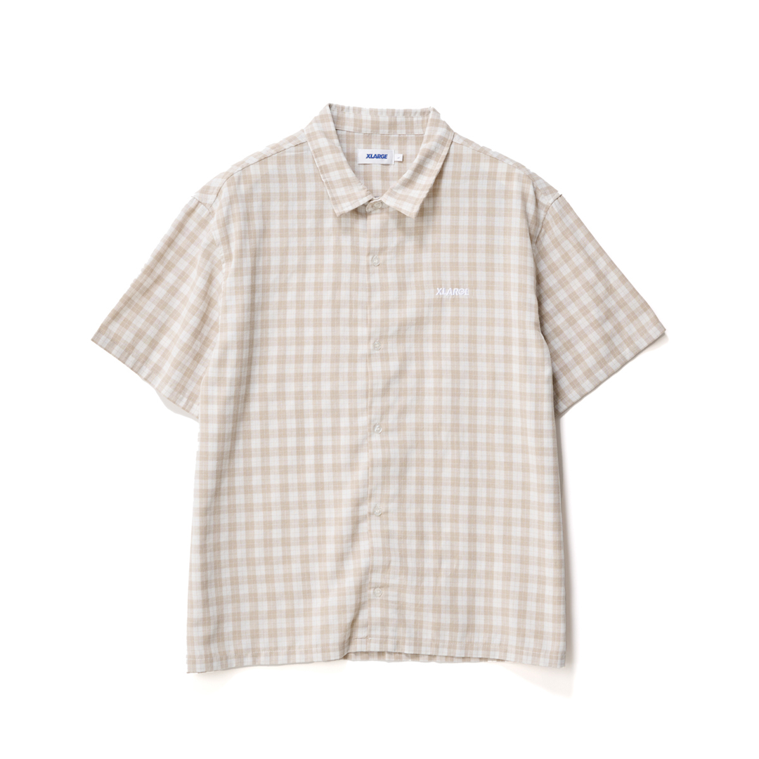 Xlarge 91 Oxford SS Shirt Tan + White