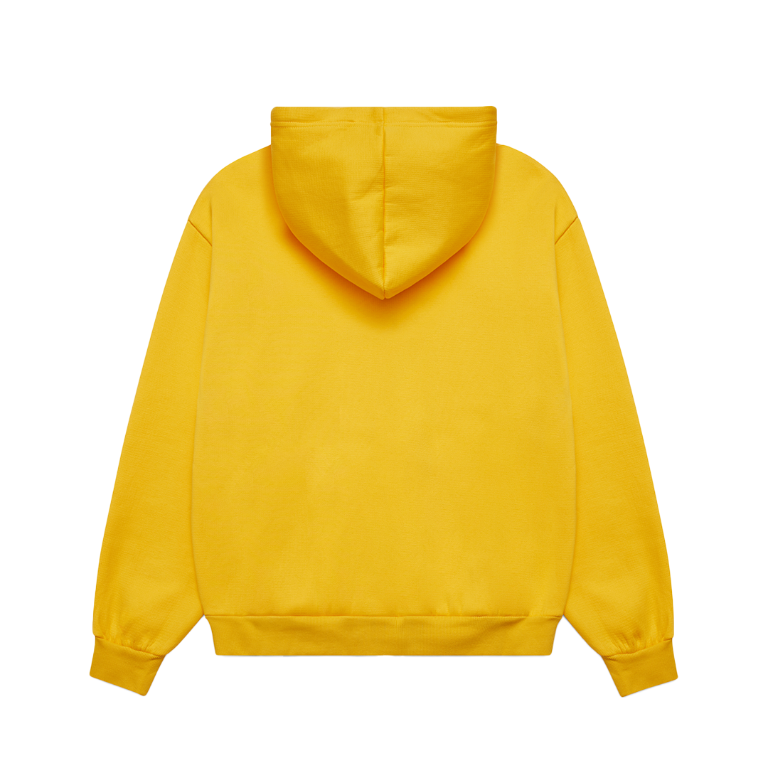 The Weather Channel Reversible Zip Up Hood Yellow + Cream Waffle