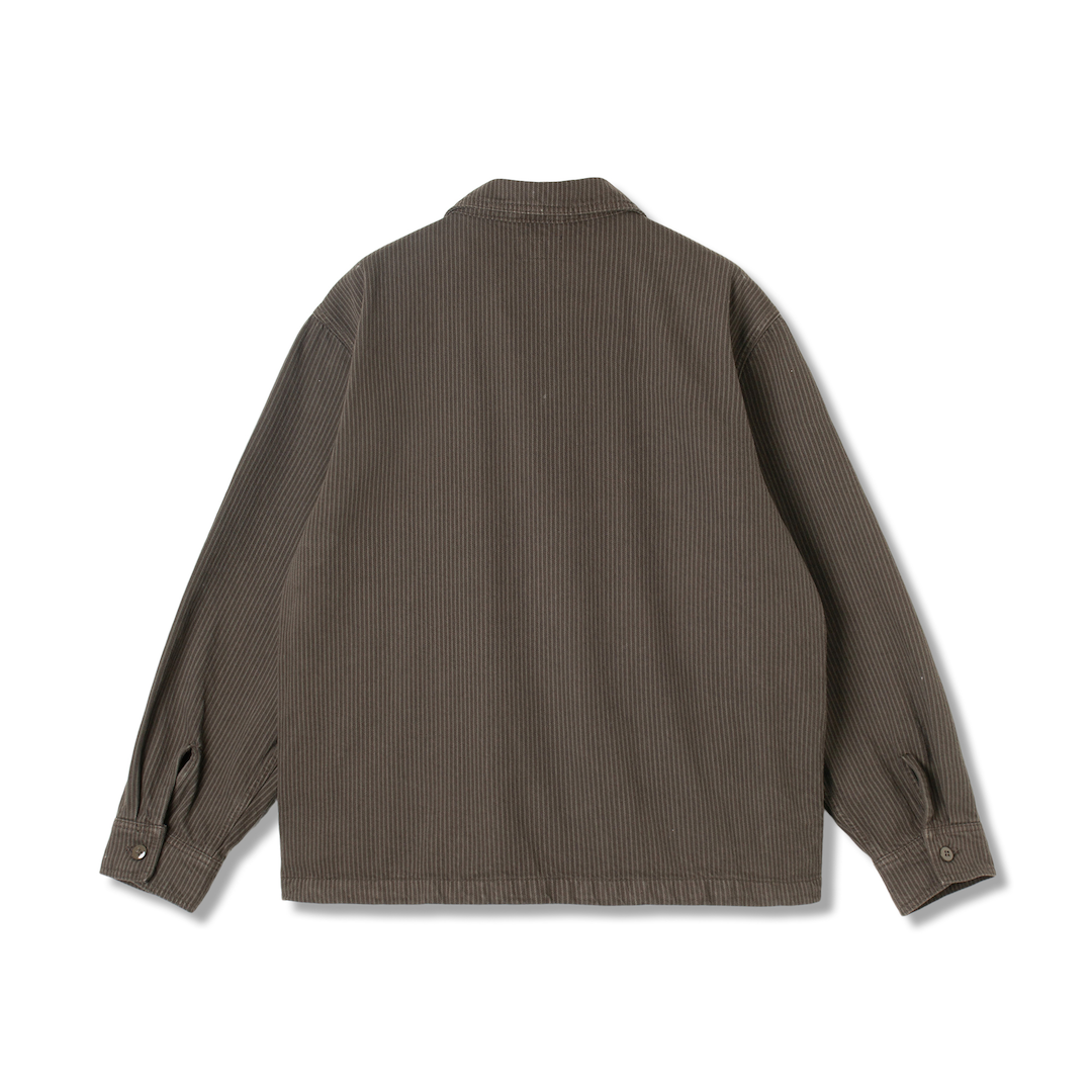 Stan Ray Zip Shirt Overdyed Charcoal Hickory