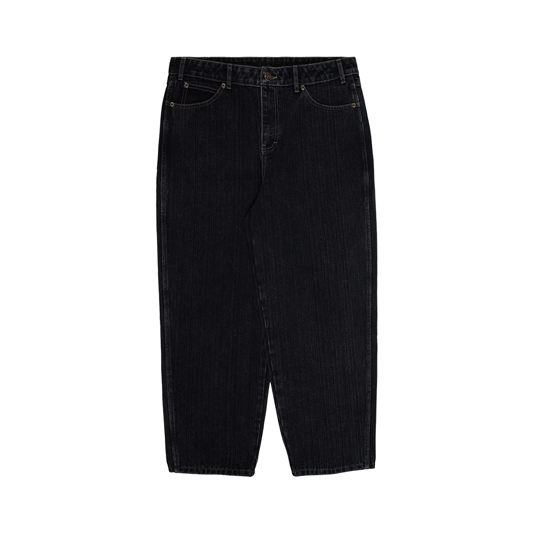 Dickies 5 Pocket Baggy Work Jeans Washed Black