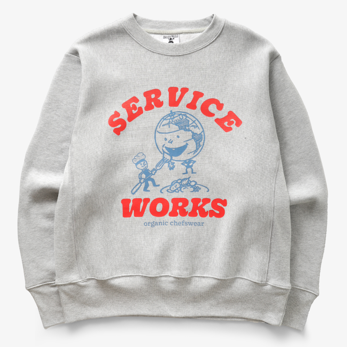 Service Works Organic Chefswear Crewneck Marl Grey