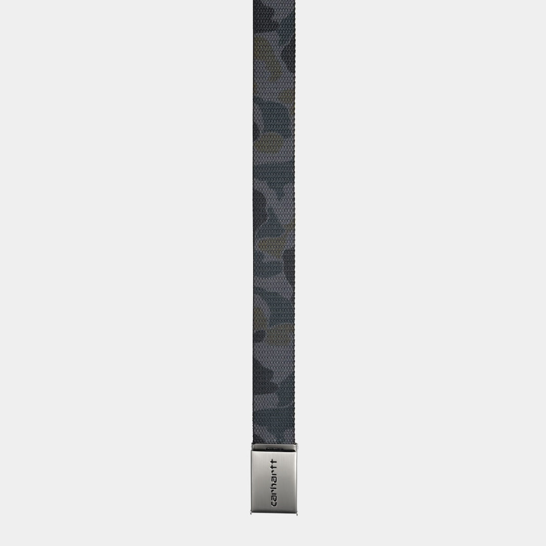 Carhartt WIP Clip Belt Chrome Camo Duck Grey