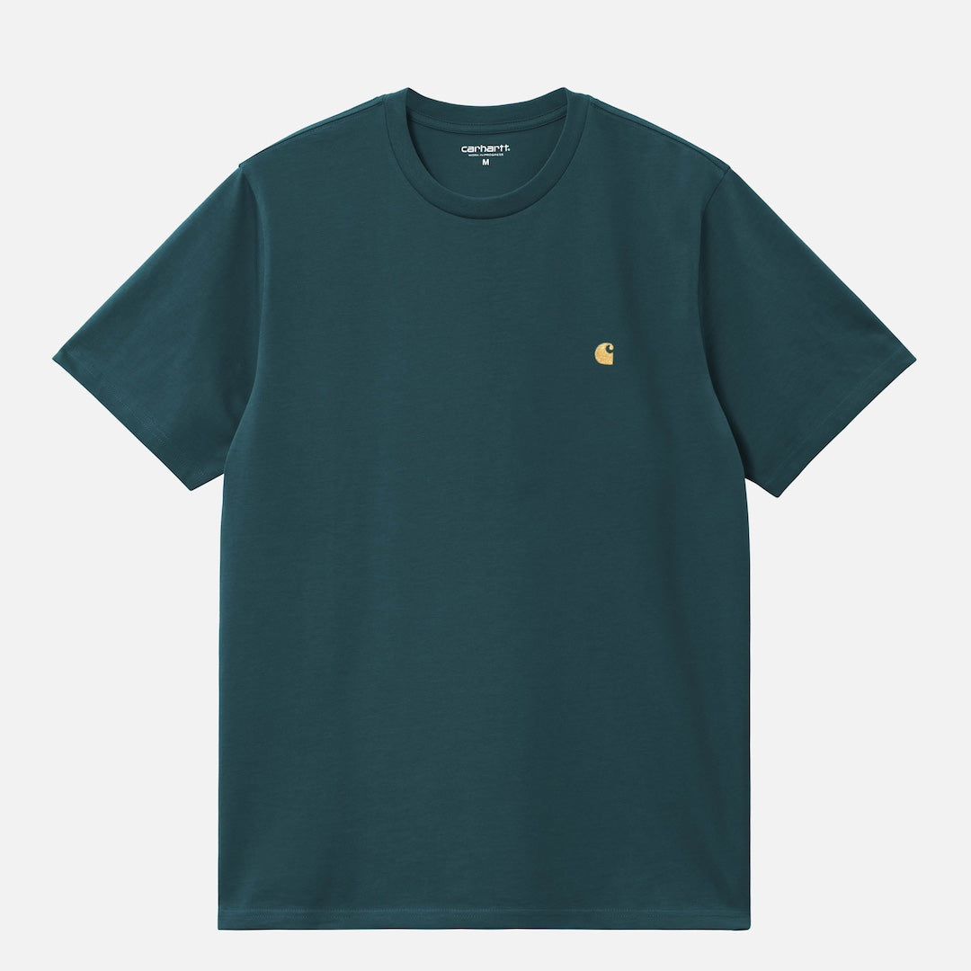 Carhartt WIP Chase Tee Sycamore Tree + Gold