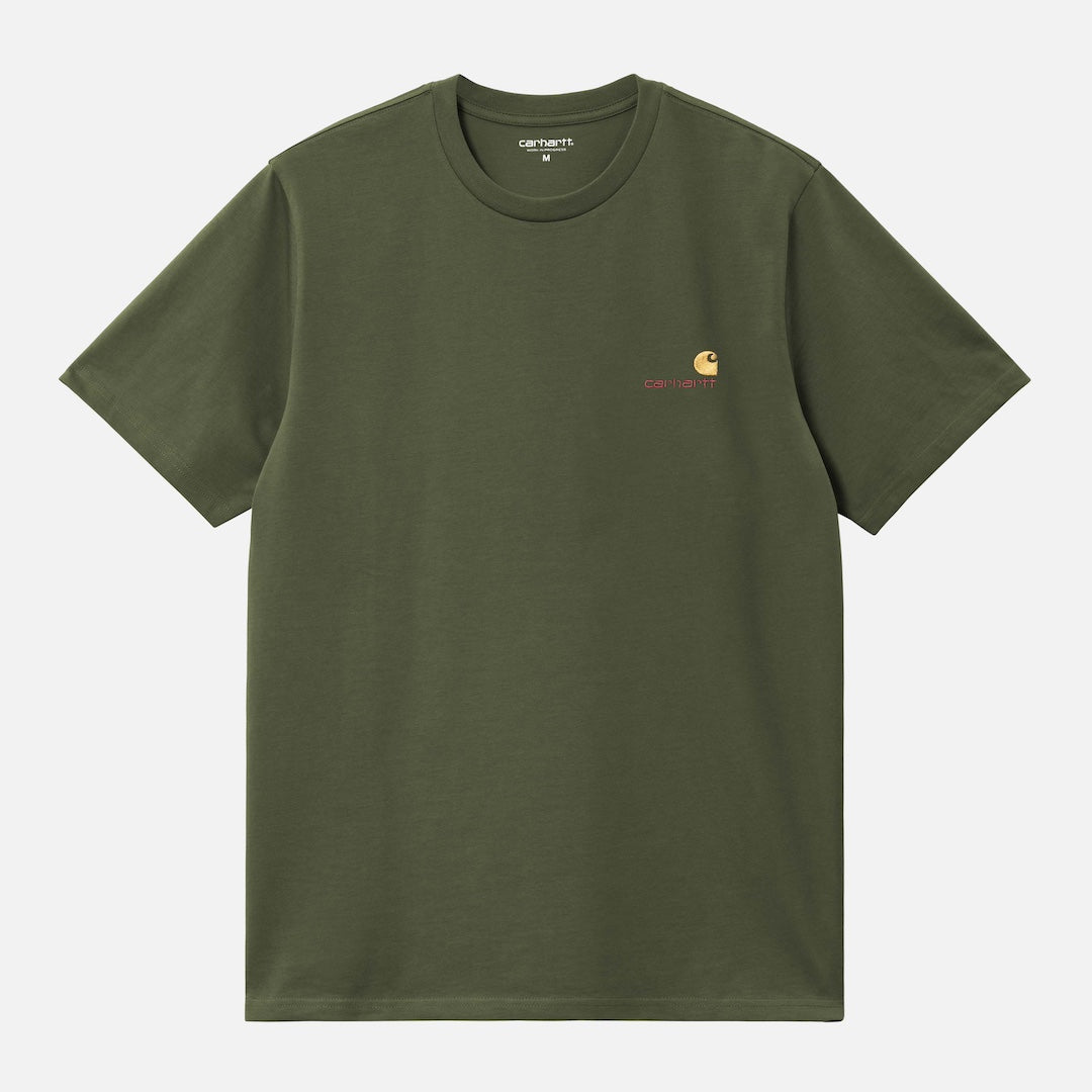 Carhartt WIP American Script Tee Tarragon