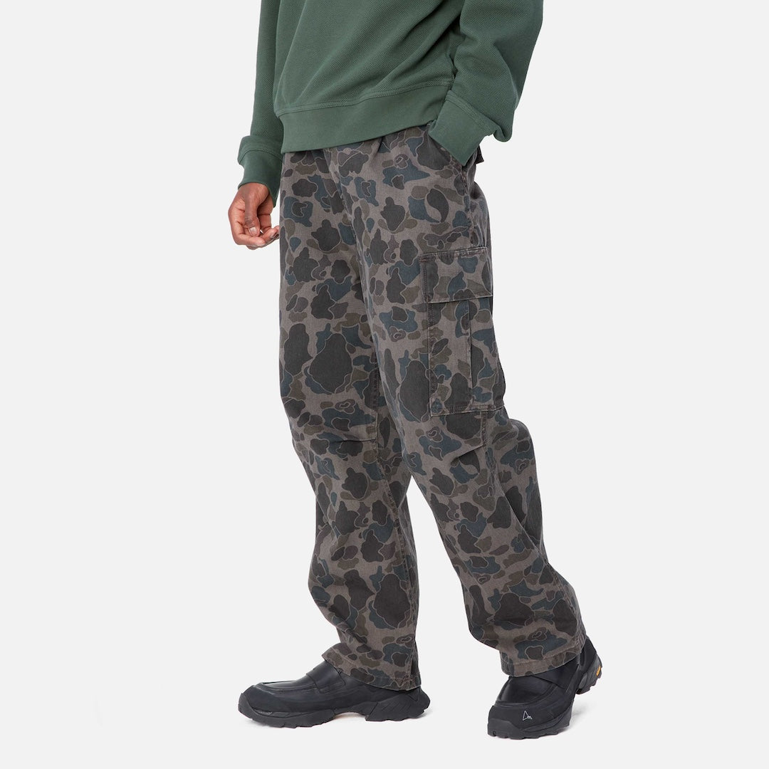 Carhartt WIP Cole Cargo Pant Camo Duck + Grey Stone Washed