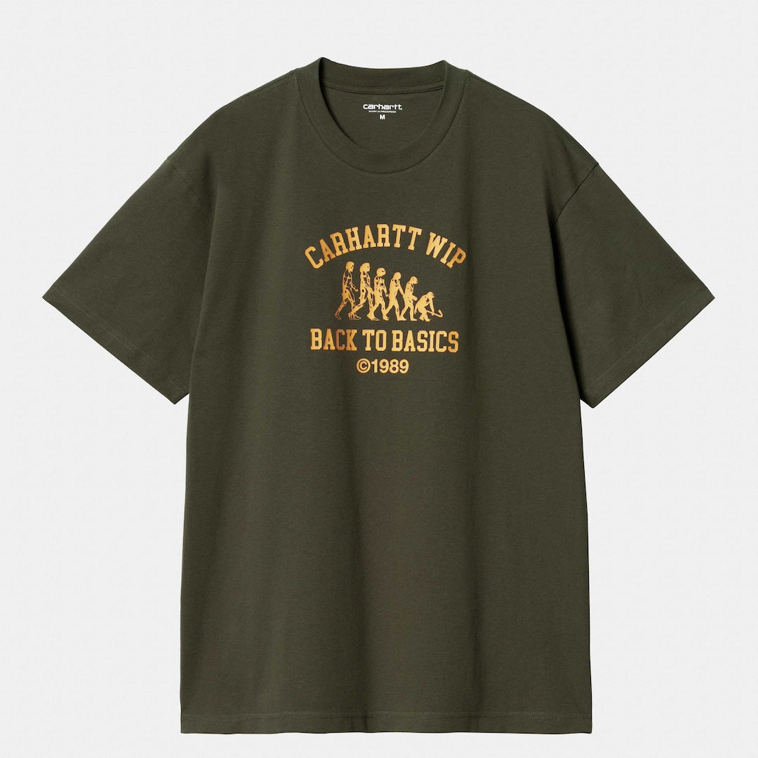 Carhartt WIP Basics Tee Office Green + Winter Spice