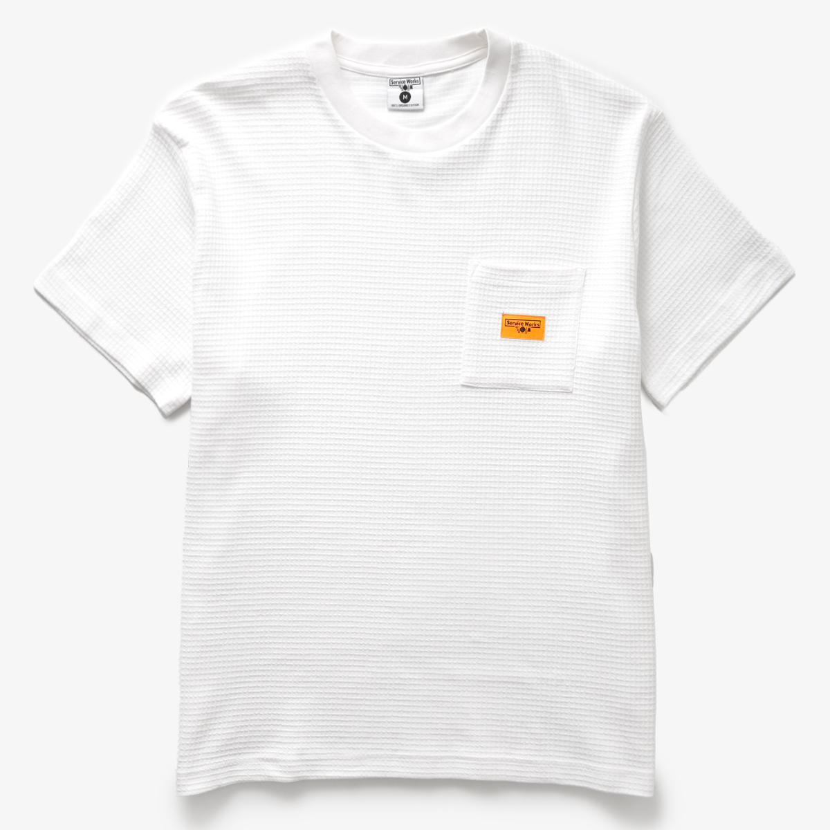 Service Works Waffle Pocket Tee White