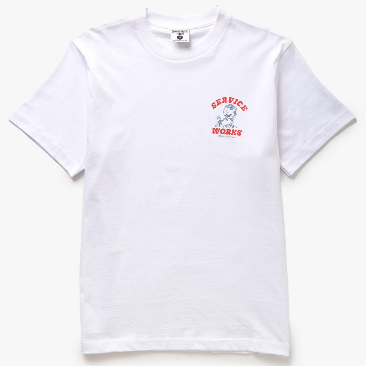 Service Works Organic Chefswear Tee White