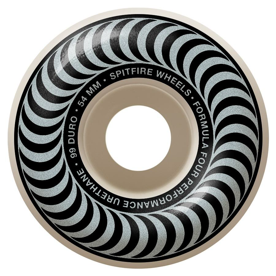 Spitfire F4 Classic 54mm 99 Duro Wheels Silver