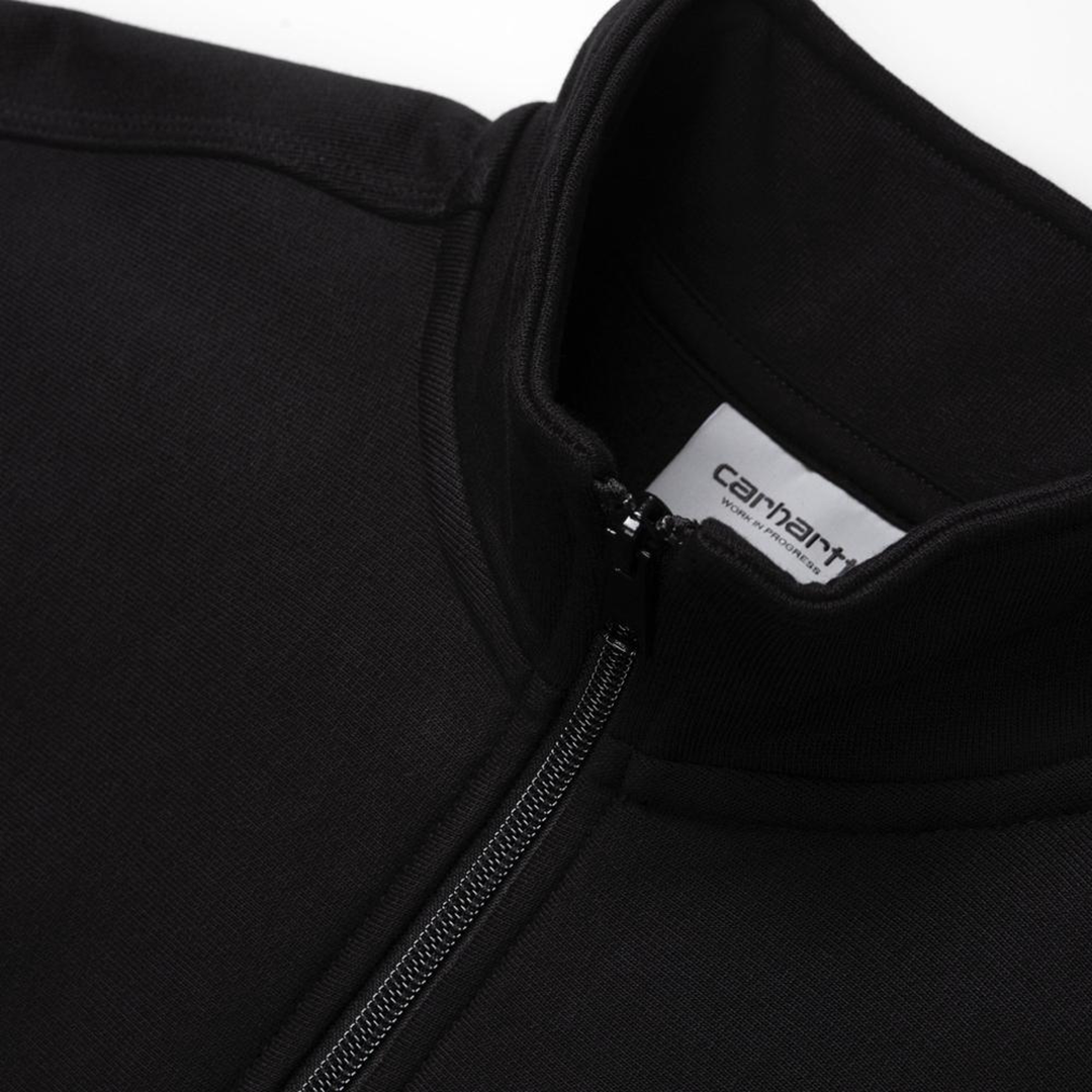 Carhartt WIP Half Zip American Script Sweatshirt Black