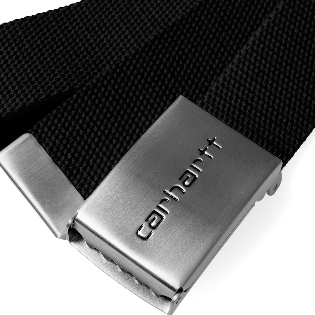 Carhartt WIP Clip Belt Chrome Black