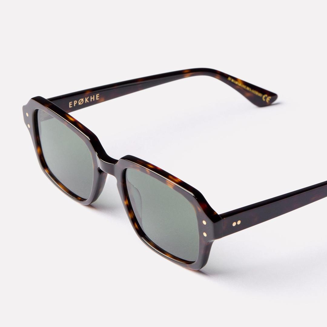 Epøkhe Wilson Tortoise Polished + Green Polarized